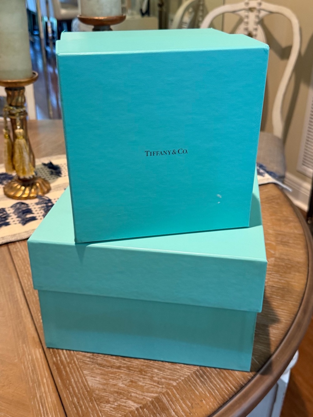 Tiffany & Co. Signature Blue Square Gift Boxes